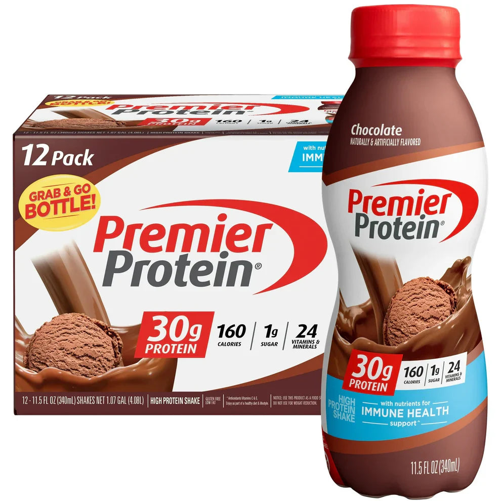 Premier Protein Shake, 30g Protein, 1g Sugar, 12 Pack