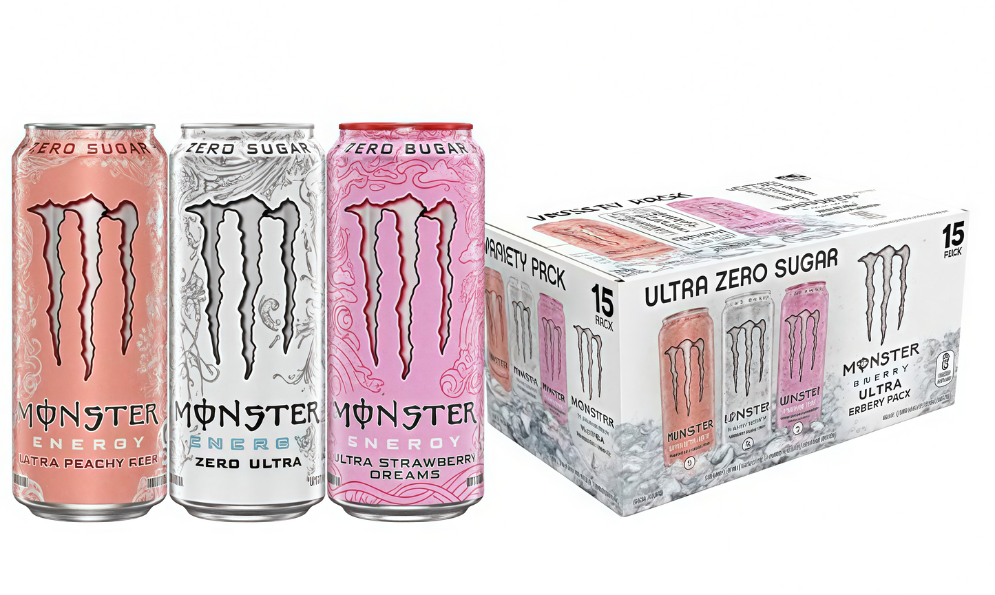 Sugar-Free 16oz Energy Drink (15 Cans)