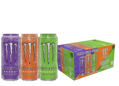 Sugar-Free 16oz Energy Drink (15 Cans)